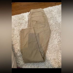 American eagle khaki jeans